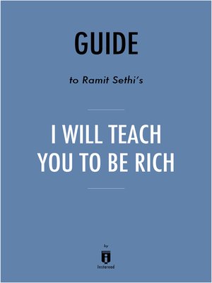 cover image of Summary of I Will Teach You to Be Rich